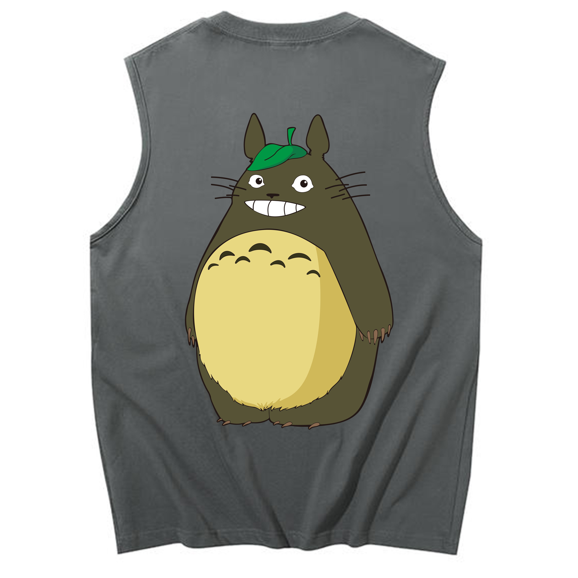 （画像用） となりのトトロ 草壁メイ 草壁サツキ My Neighbor Totoro Satsuki Kusakabe Mei Kusakabe コットン100％タンクトップ（背面プリント）